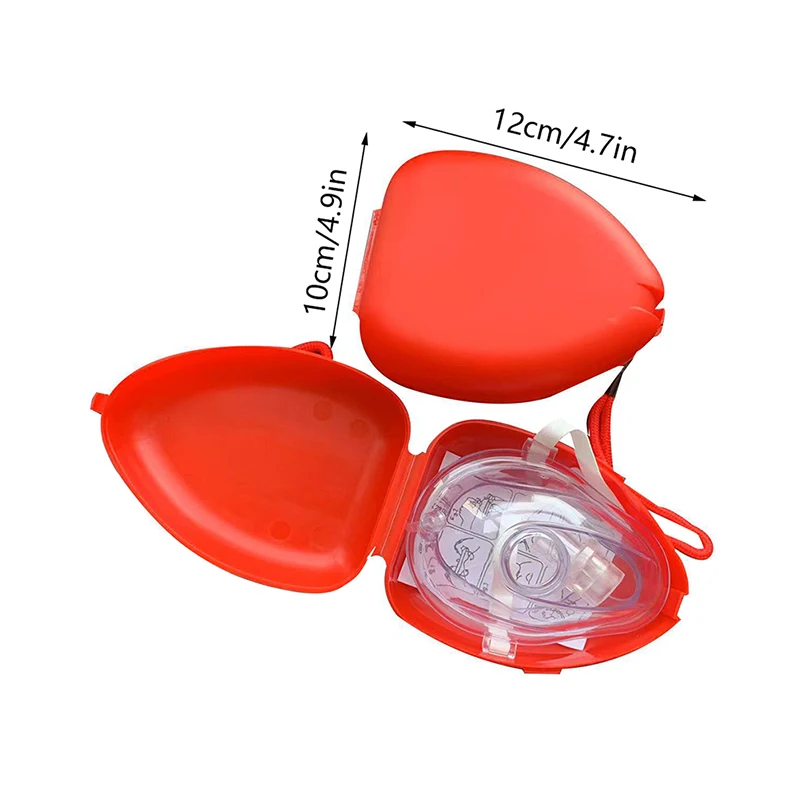 1pc Resuscitator Rescue Emergency First Aid Masks CPR Breathing Mask Mouth Breath One-way Valve Professional First Aid Tools