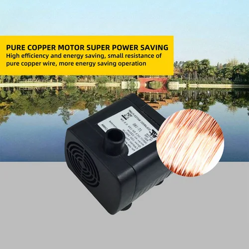 Imagen 2 del producto Bomba de agua Solar para jardín, fuente alimentada por Panel Solar, rociador de agua para piscina, estanque y jardín