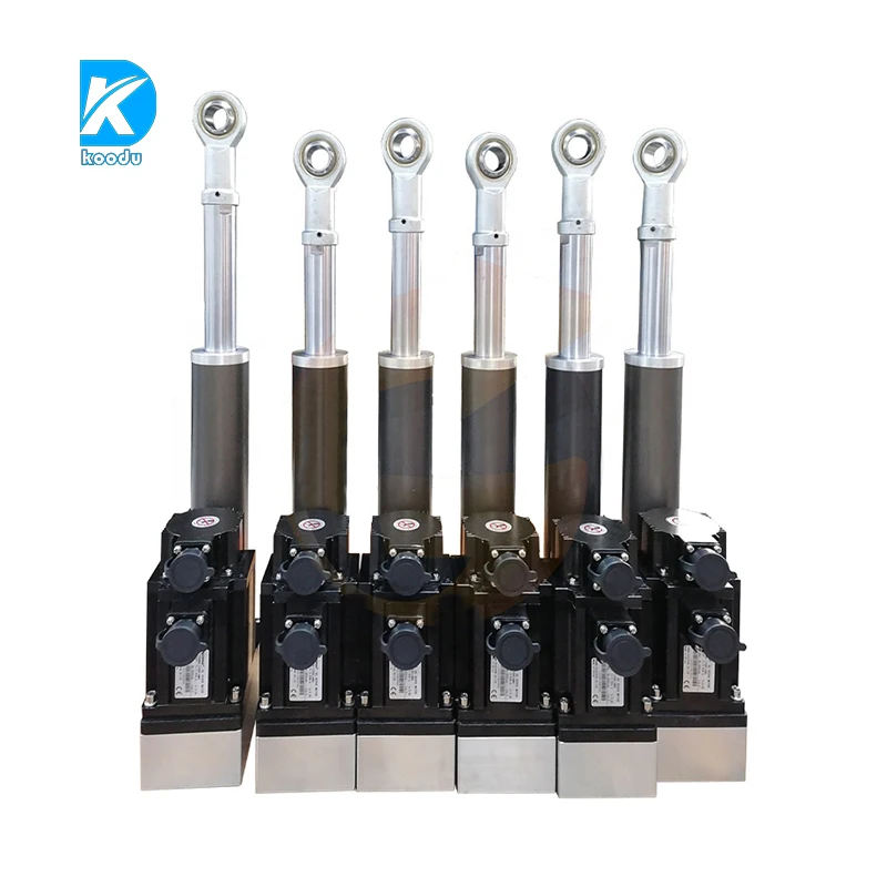 Cilindri di Spinta Elettrici in Alluminio con Componenti Centrali a Ingranaggi Marca KD Standard