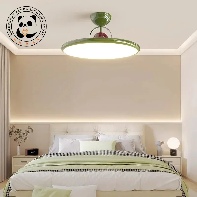 

Nordic Modern Ceiling Lights Creativity Cream Style Flying Saucer Chandeliers Parlor Bedroom Porch Hallway Indoor Light Fixtures