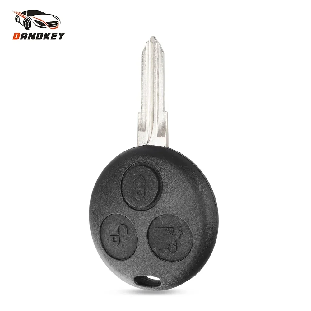 Dandkey Remote Car Key Shell For Mercedes Benz Smart Fortwo 450 Forfour 451 Roadster City Coupe Cabrio Passion Uncut Blade