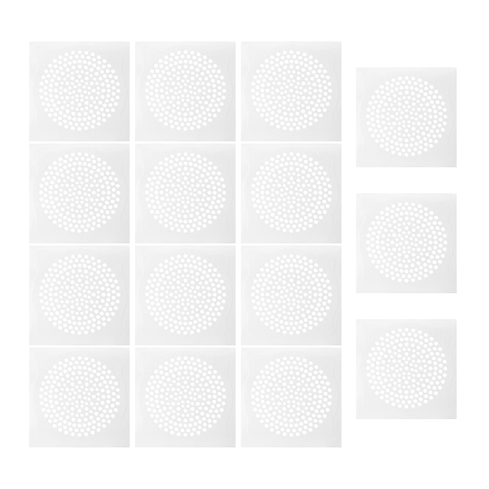 

15pcs Floor Drain Filtering Kitchen Sink Outlet Disposable Hair Filter Sticker Sturdy Non-Woven Fabric For Home Hotel Dorm