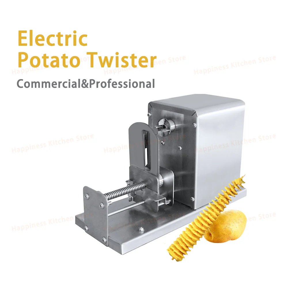 Electric Potato Twister Machine Stainless Steel Potato Machine Toronto Potato Slicer Automatic Spiral Potato Stick