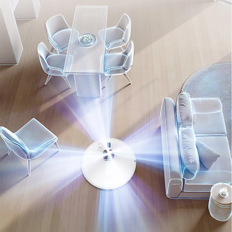 Robot Vacuum 360° Laser Navigation with Powerful Suction Dynamic Cleaning Area Mapping AI Room Recognition 4000Pa Suction Power
