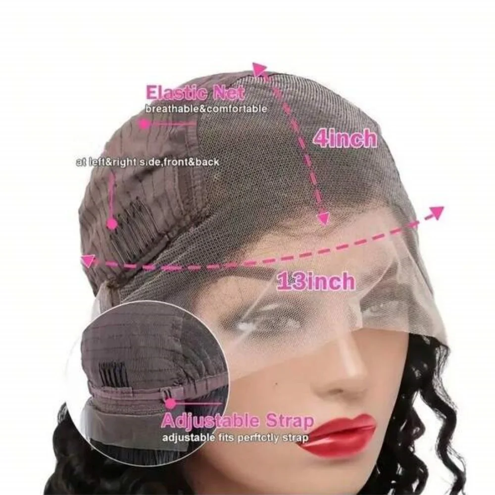 613 pelucas frontales de encaje HD de onda profunda suelta 13x6 cabello humano rizado 40 42 pulgadas pelucas delanteras de encaje ondulado de agua rubio miel para mujeres