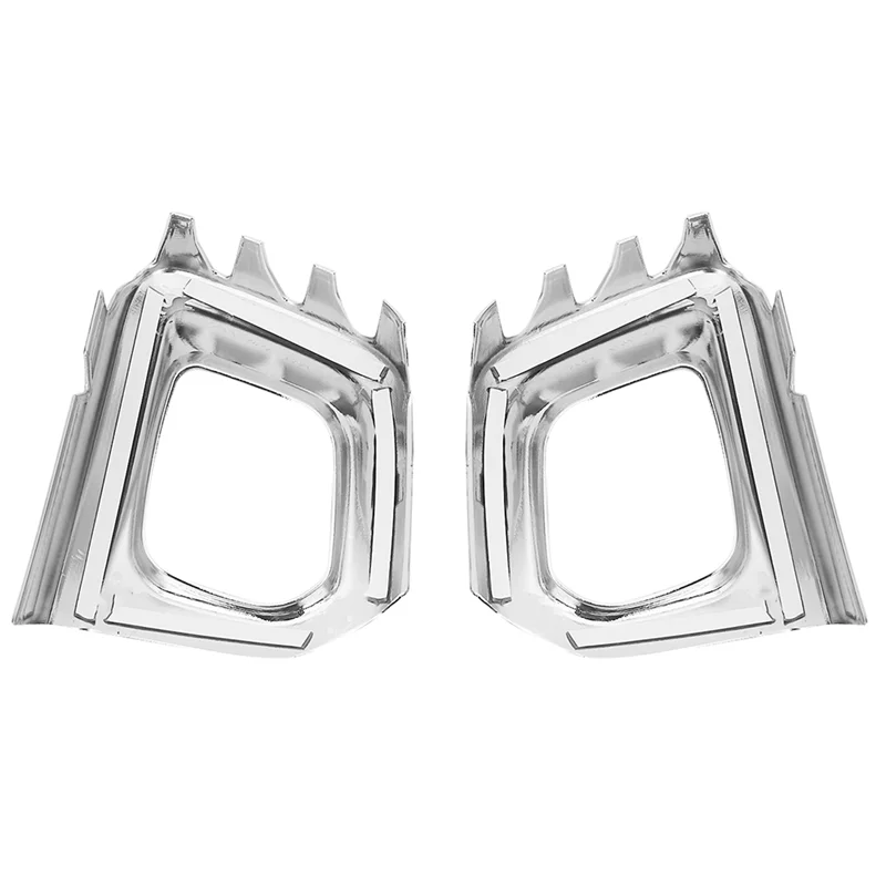 

For 5008 2017 2018 4Pcs Chrome Front+Rear Fog Light Lamp Cover Trim Fog Light Frame Trim