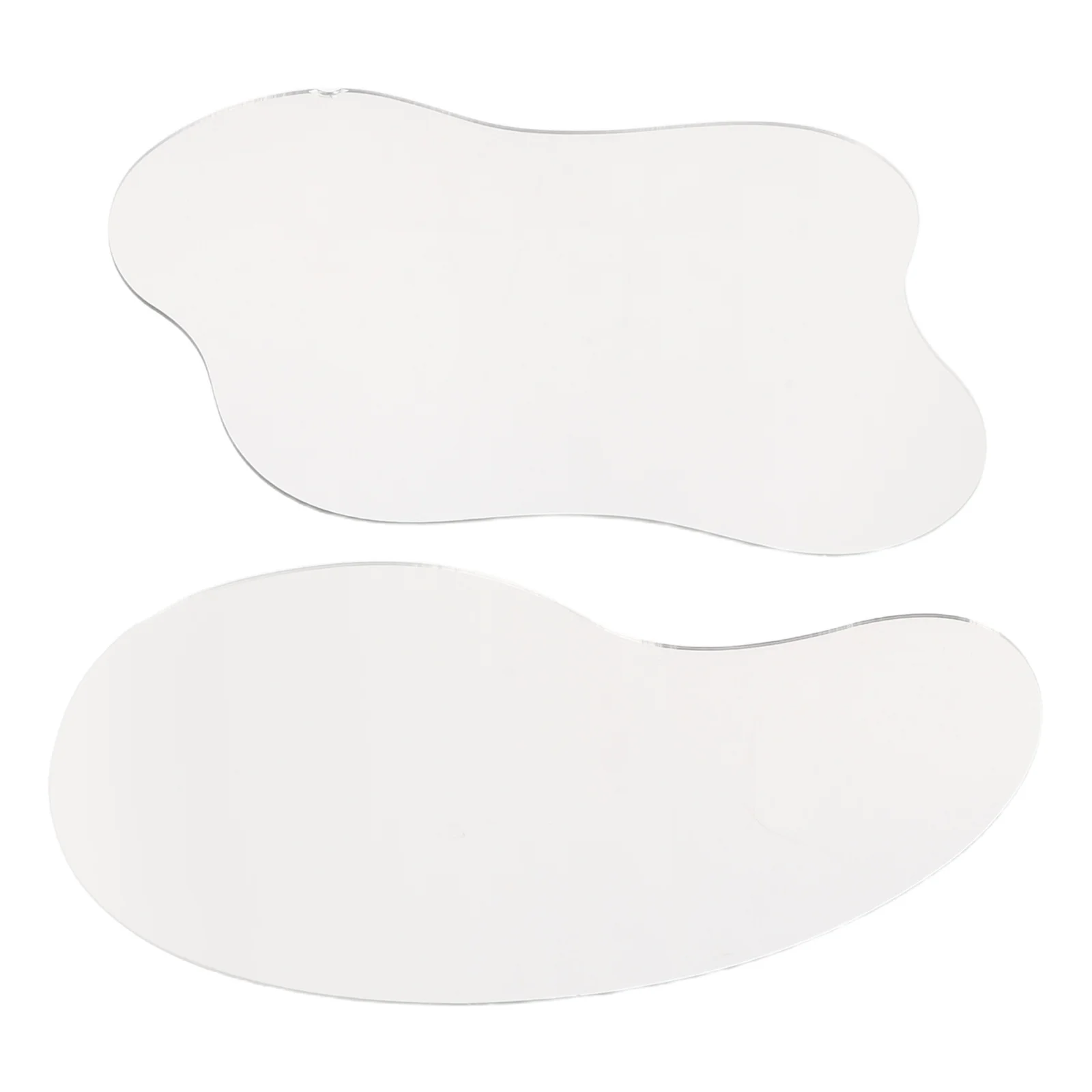 

2Pcs Christmas Village Mirror Pond Micro Landscape Reflection Sheet High Transparency for Winter Scenes Realistic