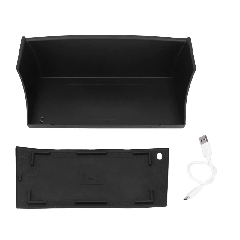 Applicable Black Storage Box Tray Wireless Charging Mobile Phone Suitable Defender 20-2023