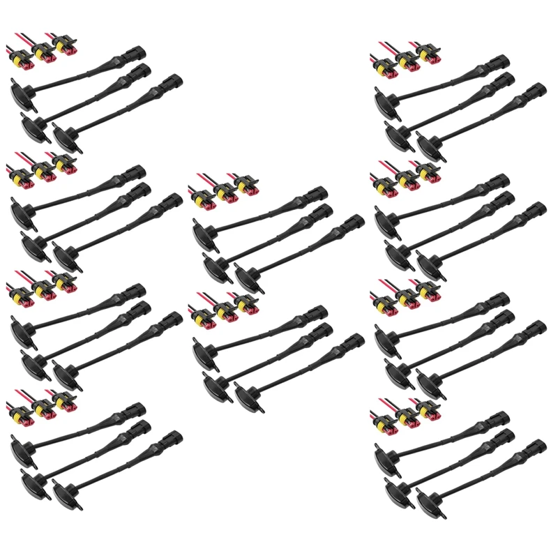 

30 шт. внешние янтарсветодиодный светодиодные огни для украшения, светодиодный передние решетчатые светильники для 2004-2019 Ford F150 Raptor F250