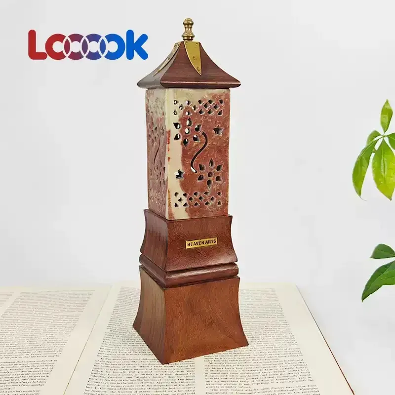 Universe Grocery Store Wooden Aromatherapy Stove Dalbergia Wood Cone Aromatherapy Decoration Handicraft Incense Box