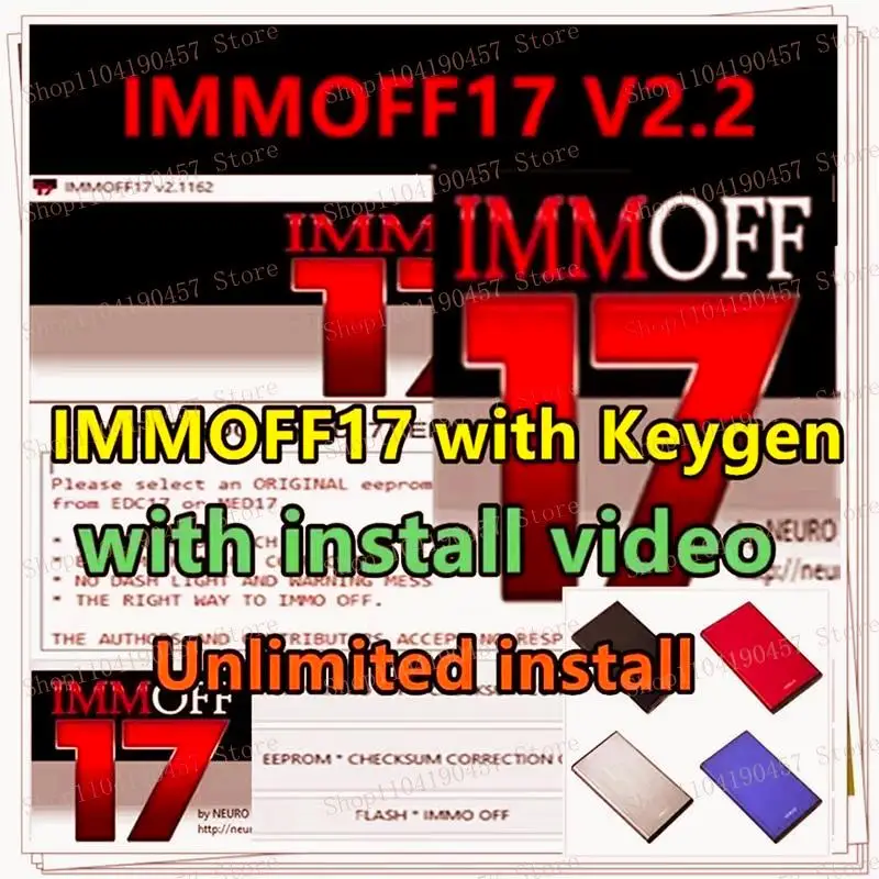 

Car Accessories IMMOFF17 Software (EDC17), Keygen Immo Off Ecu Program NEUROTUNING Immoff17 Disabler & Installation Video Guide