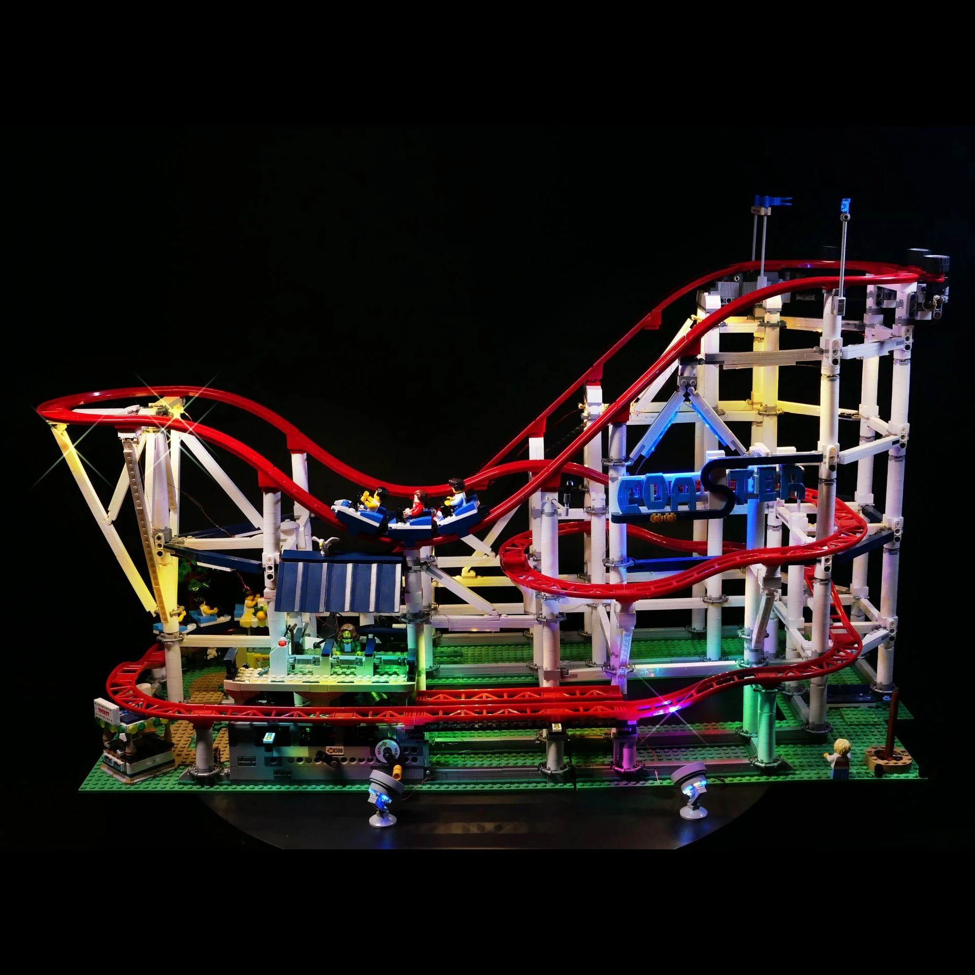 No Model LED Light Kit For 10261 Roller Coaster