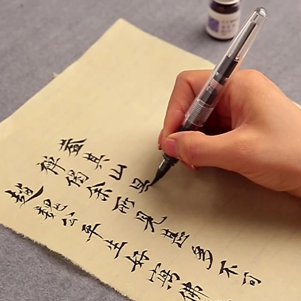 

5 pcs Soft-headed Calligraphy Brush Pens Refillable Ink Pen for Students Artists Beginners Drawing Writing Practice Ergonomic