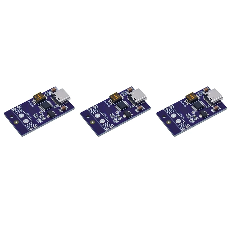 3X Type-C QC AFC PD2.0 PD3.0 To DC Spoof Scam Fast Charge Trigger Detector USB-PD Notebook Power Supply Change Board