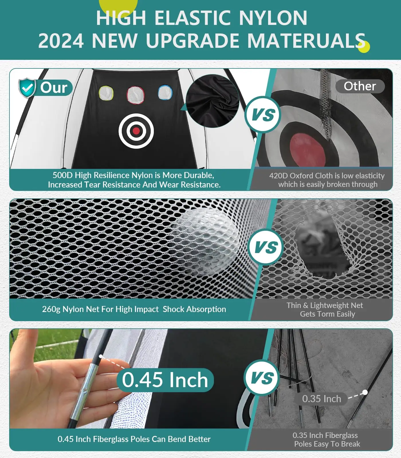 Wholesale Foldable Practice Driving Range Training Indoor Outdoor Sports Golf Chipping Net