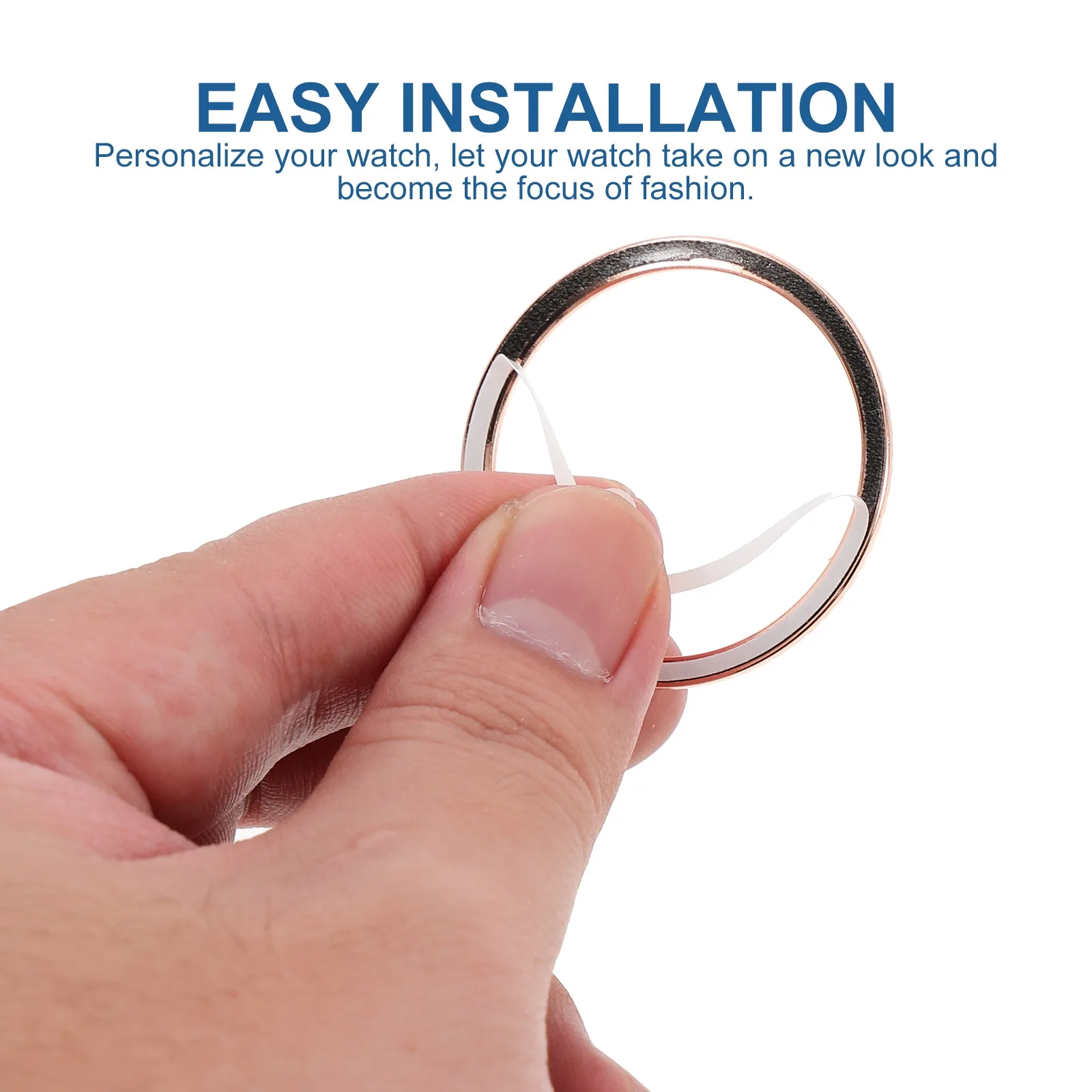 

1 шт. Модный защитный ободок для смарт-часов с волнообразным узором из сплава, аксессуар для защиты от царапин, улучшенная рамка
