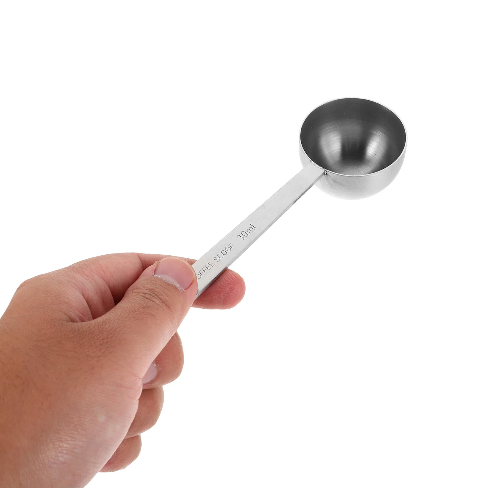 

2Pcs Stainless Steel Measuring Spoon Coffee Scoop 30ml Long Handle Tablespoon for Baking Flour Protein Powder Coffee Tablespoon