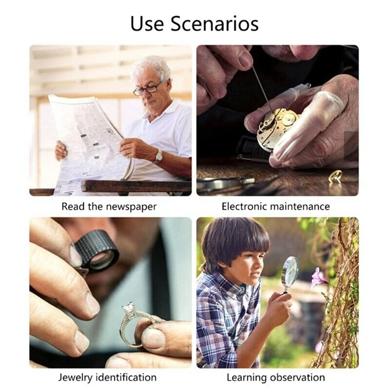 Süßigkeiten AS-SEEN-ON-TV ganzseitige Buch lupe und Licht, um Seiten 3x größer, optische Qualität, Blends chutz zu sehen