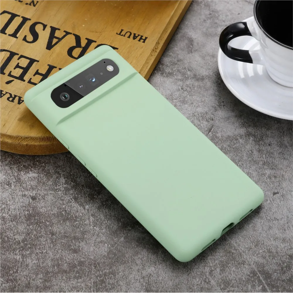 For Google Pixel 7 Pro 7A Shockproof Square Liquid Silicon TPU Phone Case Google Pixel 8 Pro 8A Fundas Pixel 6 Pro 6A Cover image 6