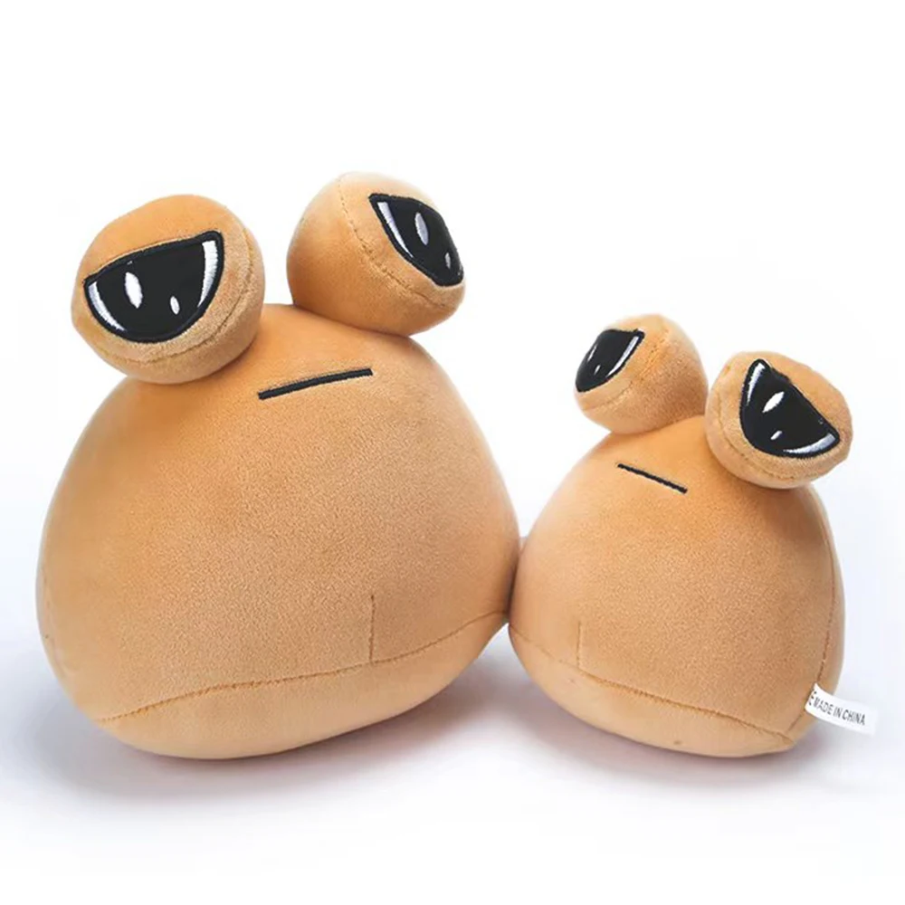 13-27cm Hot Game Figure Pou Plush Toys My Pet Alien Pou Set Mother With Kids Pou Plushies Stuffed Dolls Toys Kids Birthday Gifts