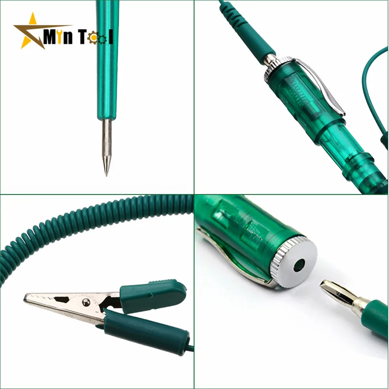 Car Circuit Tester Automotive Truck Voltage Tester Circuit DC 6V 12V 24V Auto Circuit Tester Test Polarity Pen Car Repair Tools