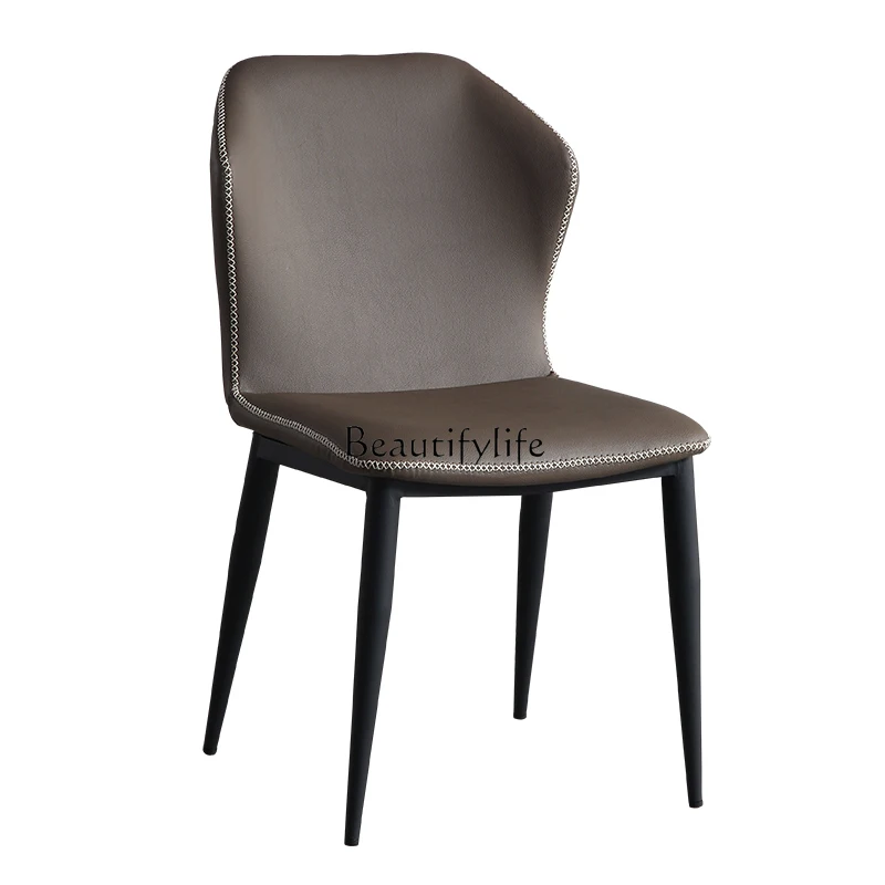 

Minimalist dining chair Home back chair Modern simple light luxury negotiation desk