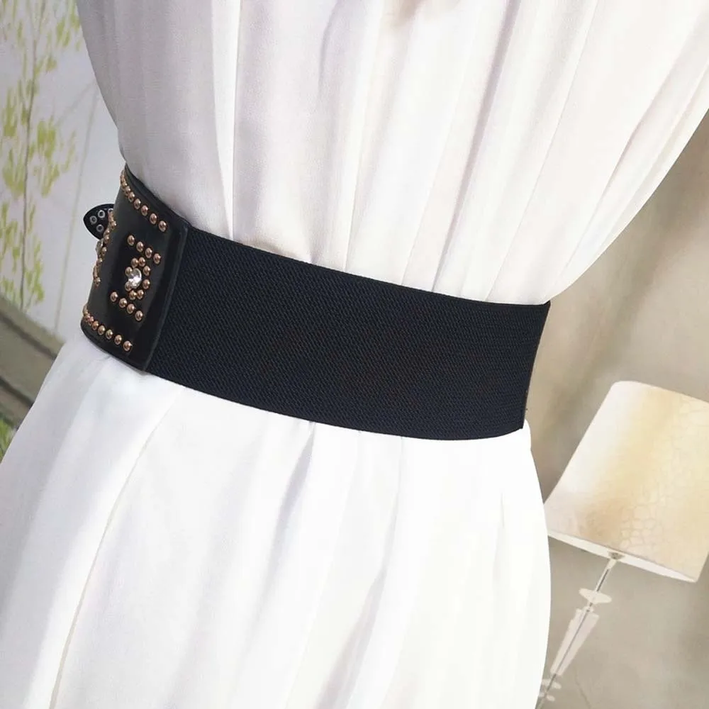 adjustable-rivet-wide-waistbands-punk-style-personalized-design-y2k-cool-girls-belt-vintage-solid-color-irregular-leather-belt