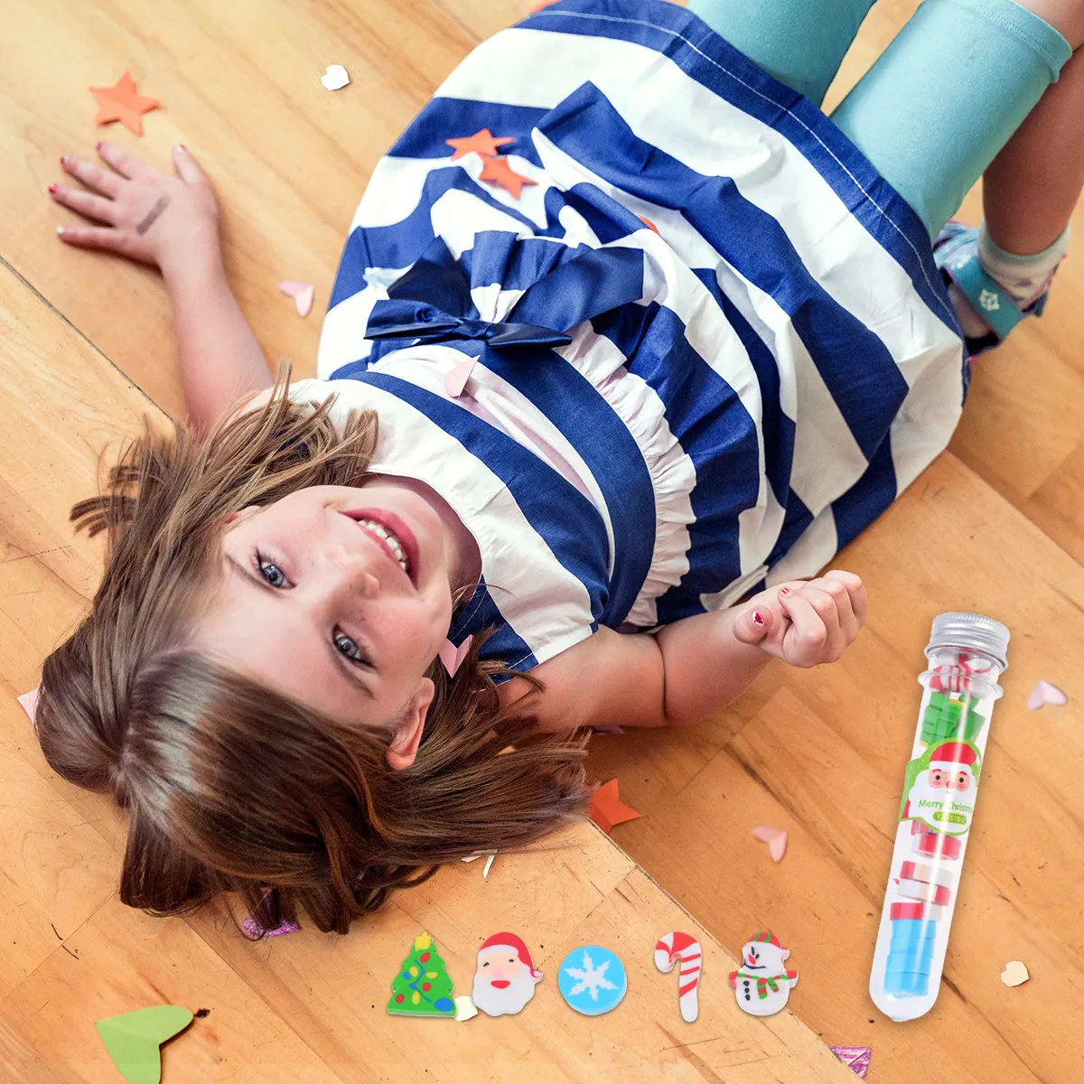 

Cartoon Pencil Eraser for and Students Safe Non-Toxic Premium Eraser for School Stationery Back to School