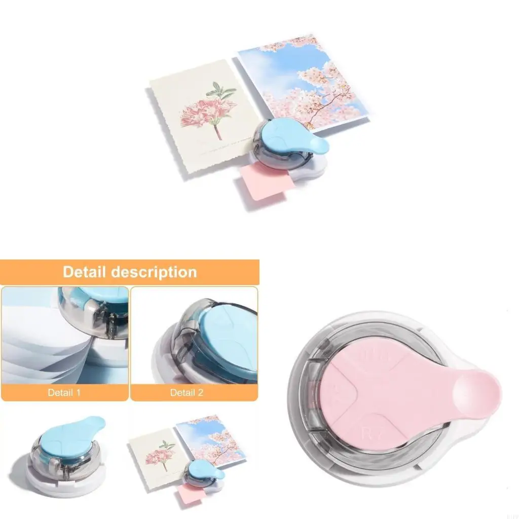 E1PF Corner Rounder 7 Bevel Cutter for Paper Card Album Decorating