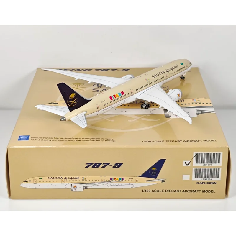 JC أجنحة دييكاست 1/400 مقياس الخطوط الجوية العربية السعودية B787-9 HZ-ARC سبيكة نموذج طائرة تحصيل لعبة زخرفة الزخرفية #4