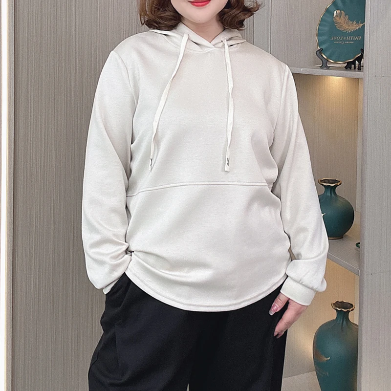 Autumn New XL XXL Women's Hoodie Fashion Casual Hooded Female Long Sleeve Sweatshirt Loose Tops