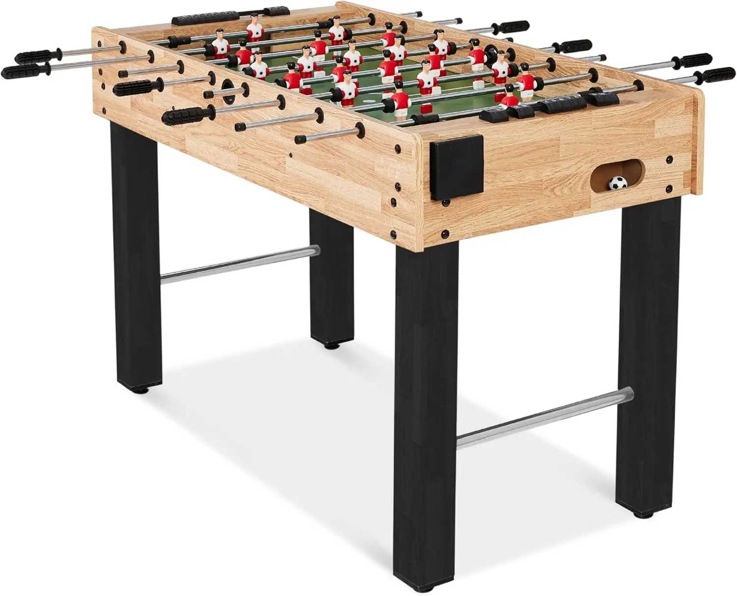 Products 48in Competition Sized Foosball Table for Home, Game Room w/ 2 Balls, 2 Cup Holders