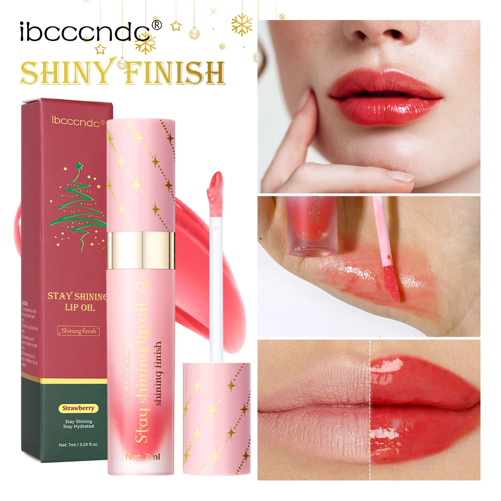 زيت الشفاه مجموعة بلسم الشفاه ترطيب عميق طويل الأمد ترطيب الشفاه العناية بالبشرة مستحضرات التجميل لامعة السلس الشفاه امرأة ماكياج طقم هدايا