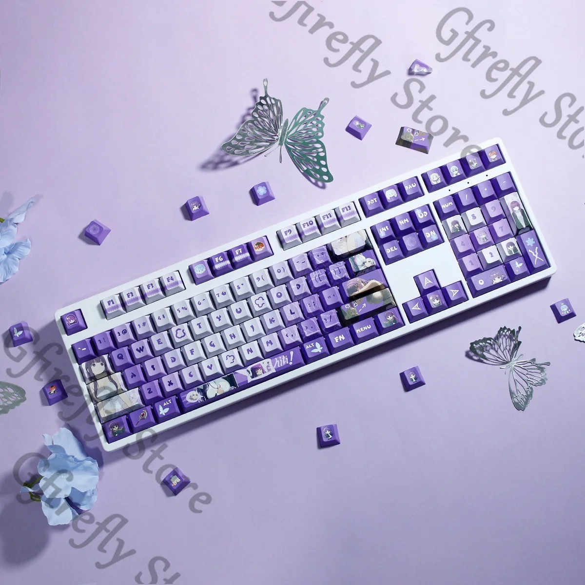 

Anime Keycaps Frieren: Beyond Journey's End Fern PBT Computer Mechanical Keyboard Cap High Quality Cartoon Ornaments Gifts