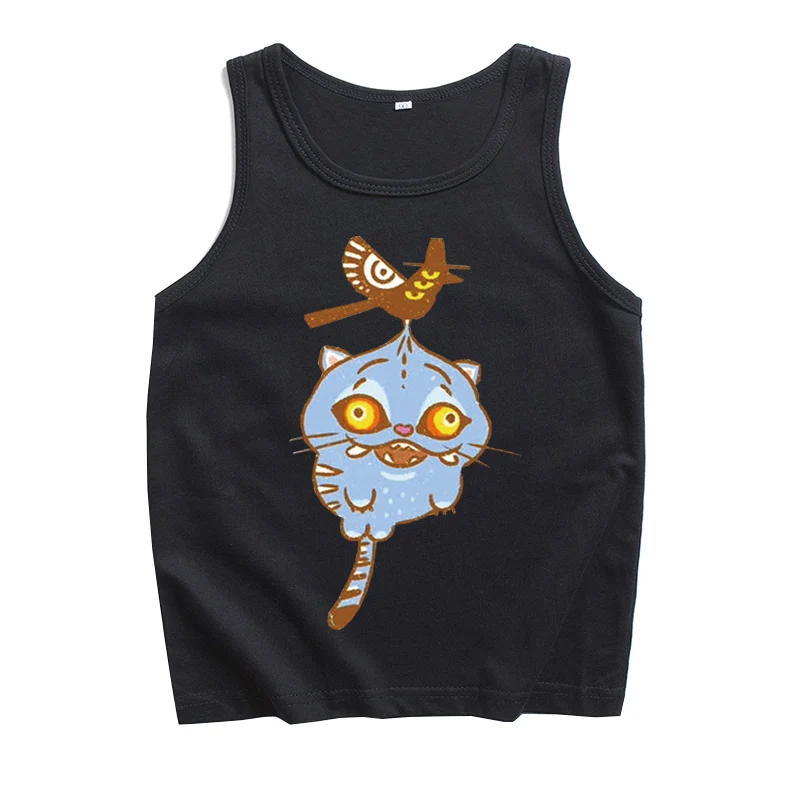 حار أنيمي K-Pop شيطان الصيادين النمر تانك القمم سترة عادية أكمام المشجعين هدية تي شيرت