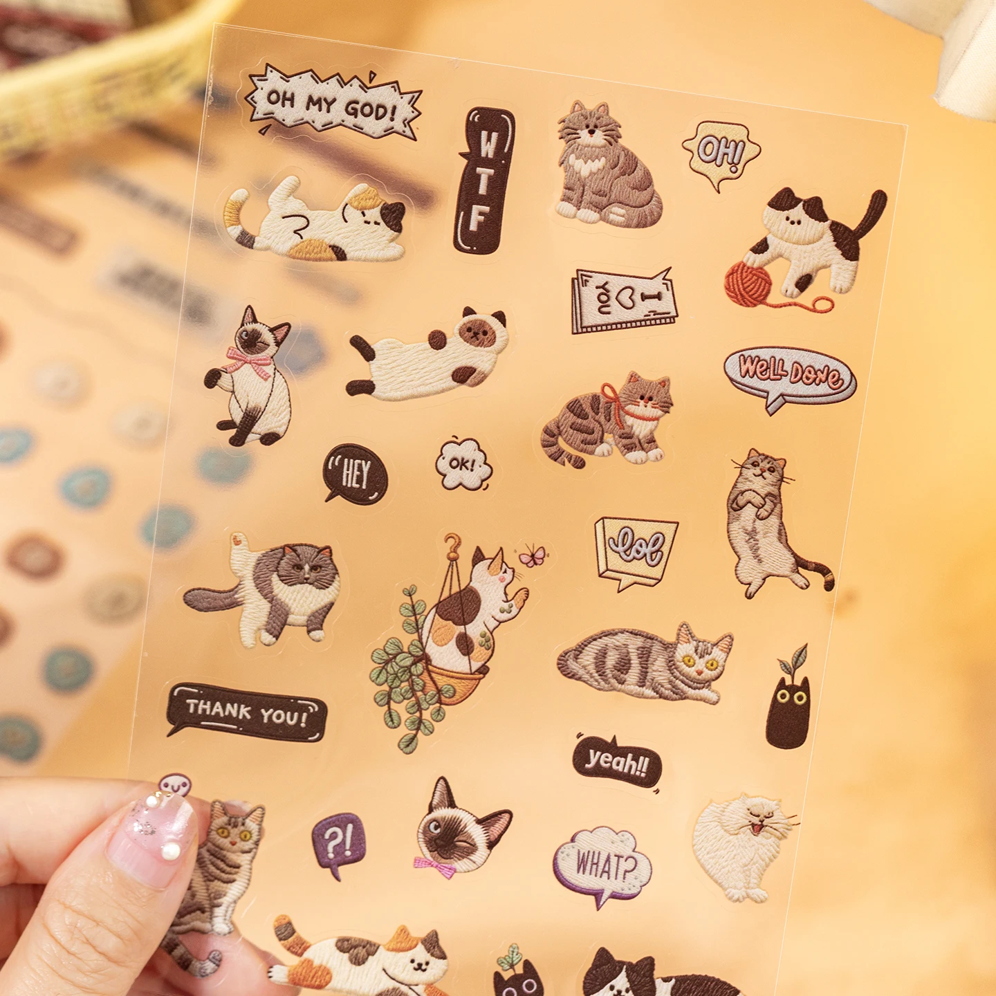 Picture 7: 20 Sheets Pet and food themes Die cut Stickers book Cartoon Decorative handmade Scrapbooking Diary Japanese Stationery Supplies