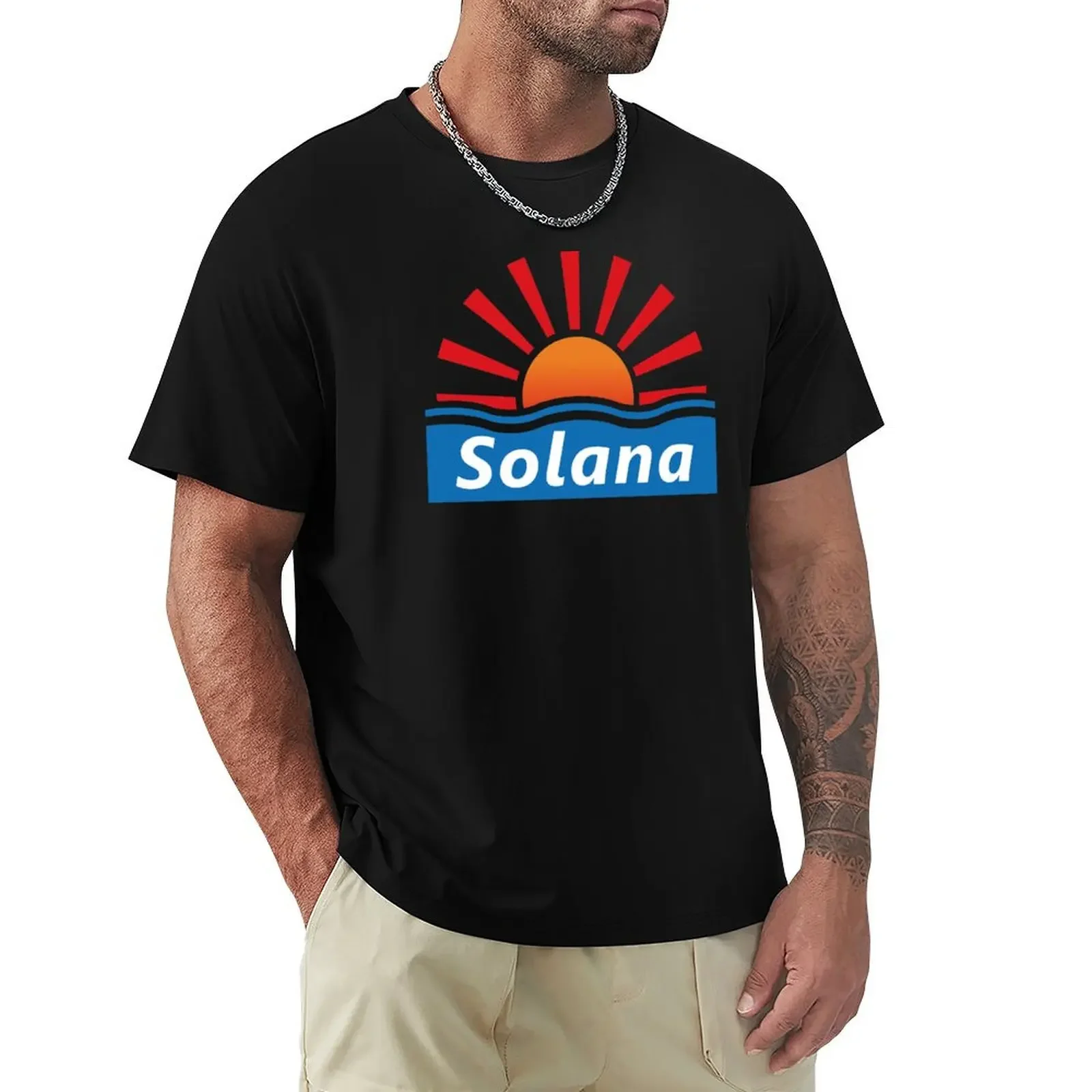 Benidorm - Solana Hotel T-Shirt customs design your own cotton graphic tees Men's t shirts