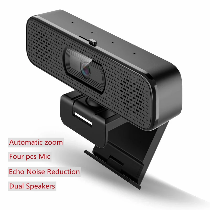 Cámara web 4K Ultra HD de 8MP, Sensor Sony, ordenador portátil, cámaras Web 1080, micrófono incorporado y altavoz para reuniones de clase en línea, transmisión en vivo