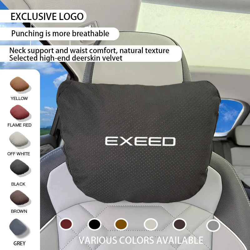 

Car Neck Pillow Seat Headrest Lumbar Spine Protectio For EXEED LX RX ET VX TXL ES 2025 2024 Accessories Logo Key Case Key Cover