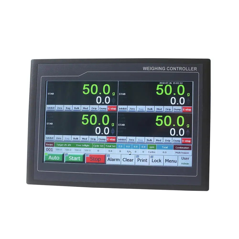 Supmeter High Quality 4 Scales/Hopper Scales Filling Controller, 10-50kg Organic Fertilizer Packing Scale Controller