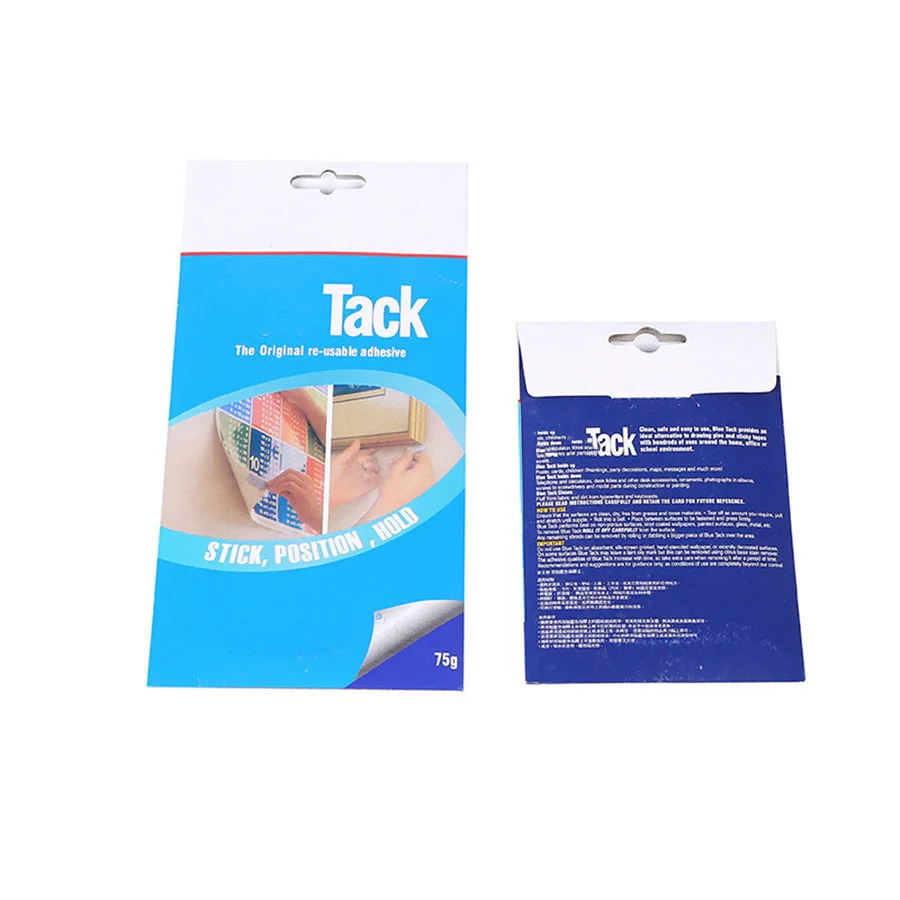 1set 75g/2.64oz Tack Reusable Adhesive Clay-Removable, Sticky Putty for Hanging Posters, Keyboard Cleaning, Photo Mounting Blue