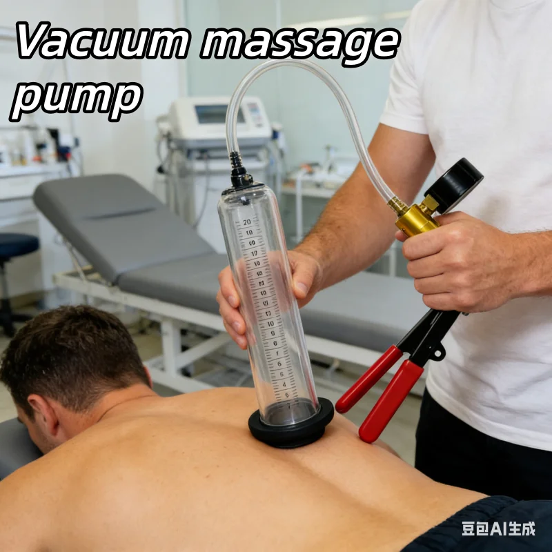 

Большая вакуумная массажная чашка с манометром, упражнения для увеличения мужских мышц, ручной вакуумный массажный насос, товары для домашнего массажа