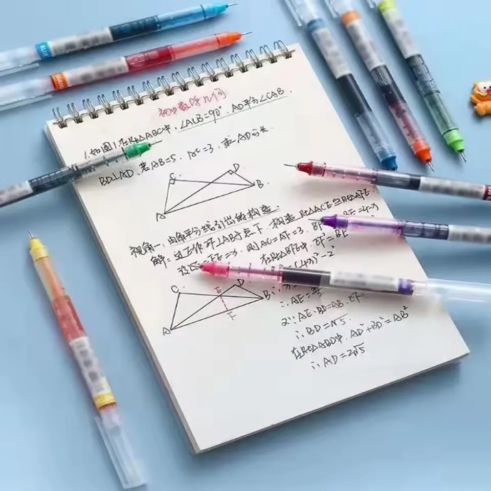 Quick-drying Straight Liquid Full Needle Pen, Simple Large Capacity Neutral Pen, Suitable for Drawing,Note-taking