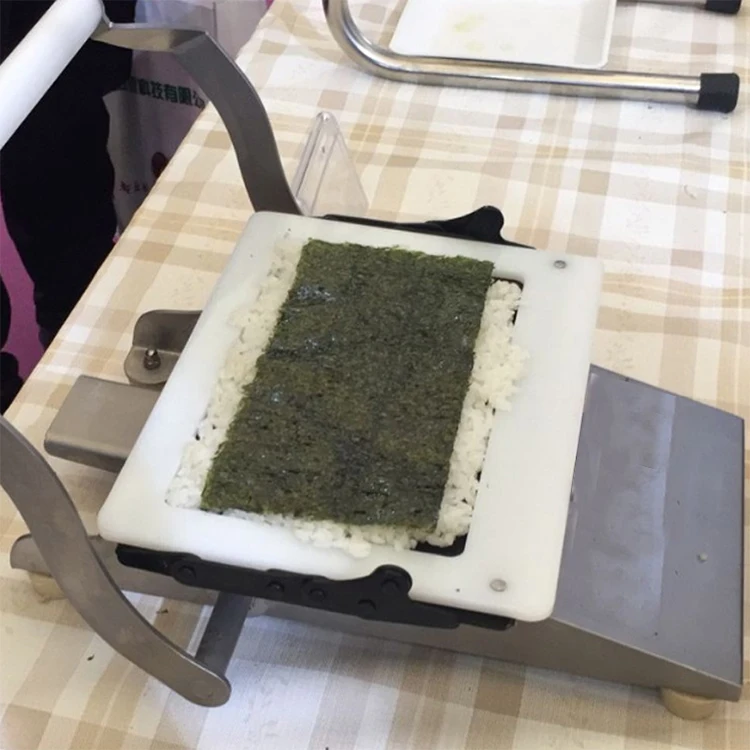 Commercial Table‑Top Square Manual Sushi Rice Roller Sushi Roll‑Forming Catering Equipment
