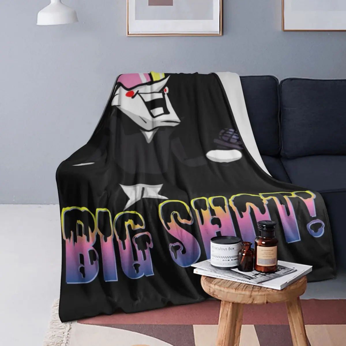Spamton Big Shot Kromer Krismas Deltarune Game Blanket Flannel Throw Blanket Plush for Bed Living room Picnic Travel Home Couch