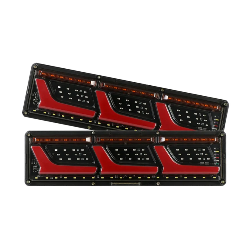 

Premium 24V Taillights Truck Lights Flashing Turn Signal Lamp Trailer LED Fog Position Tail Rear Brake Reverse Indicator