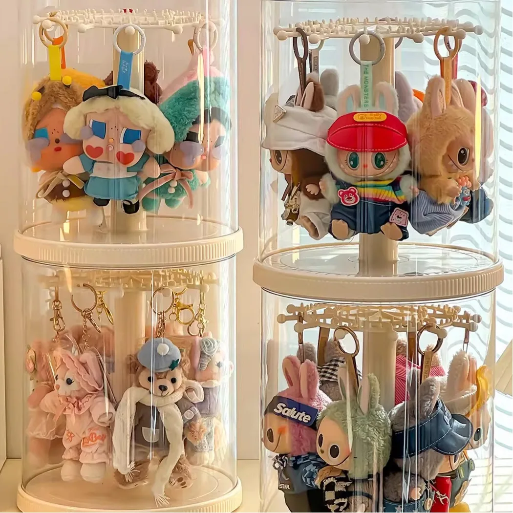 rotating-hanging-doll-storage-display-box-transparent-dustproof-vinyl-plush-doll-organizer-toy-storage-solution-home-organiza