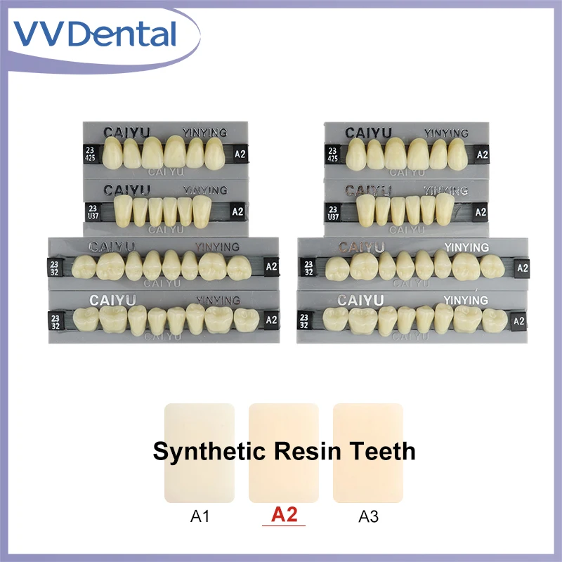 

VVDental стоматологические смоляные зубы задние передние зубные протезы с полным ртом ложный зуб обучающая модель синтетическая подделка