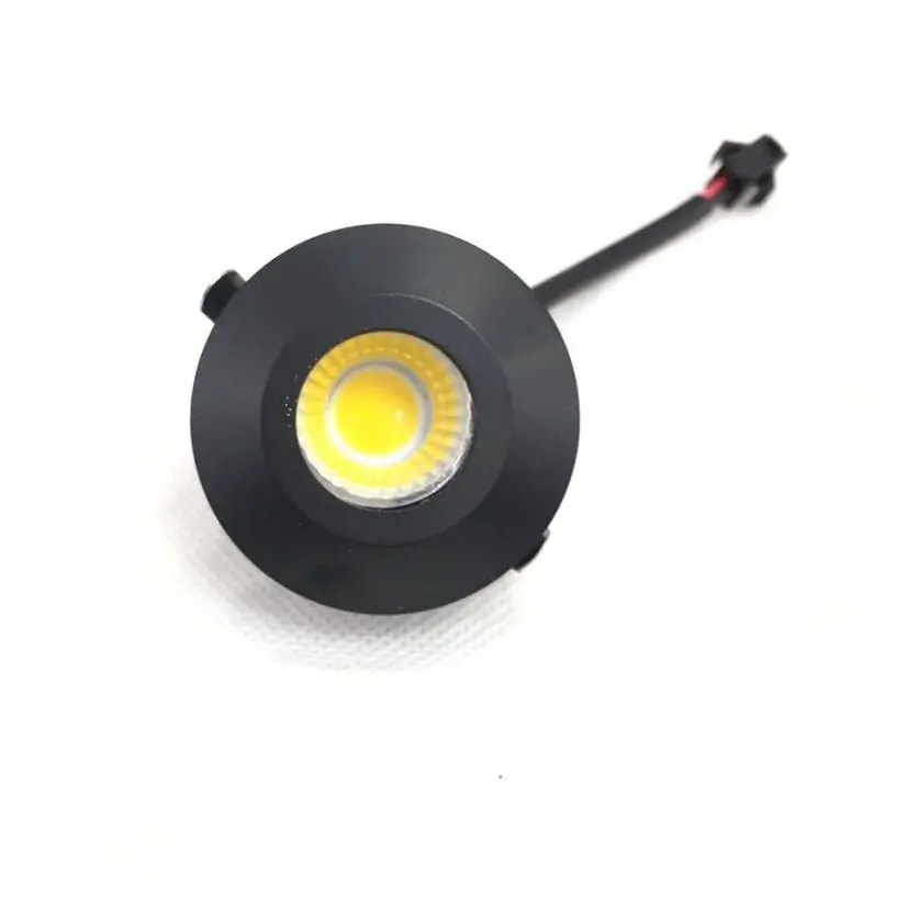 Spotlights Споты Потолочные 6Pcs 40Mm Diameter Black Body 3 W Led Einbauleuchte Round Verst