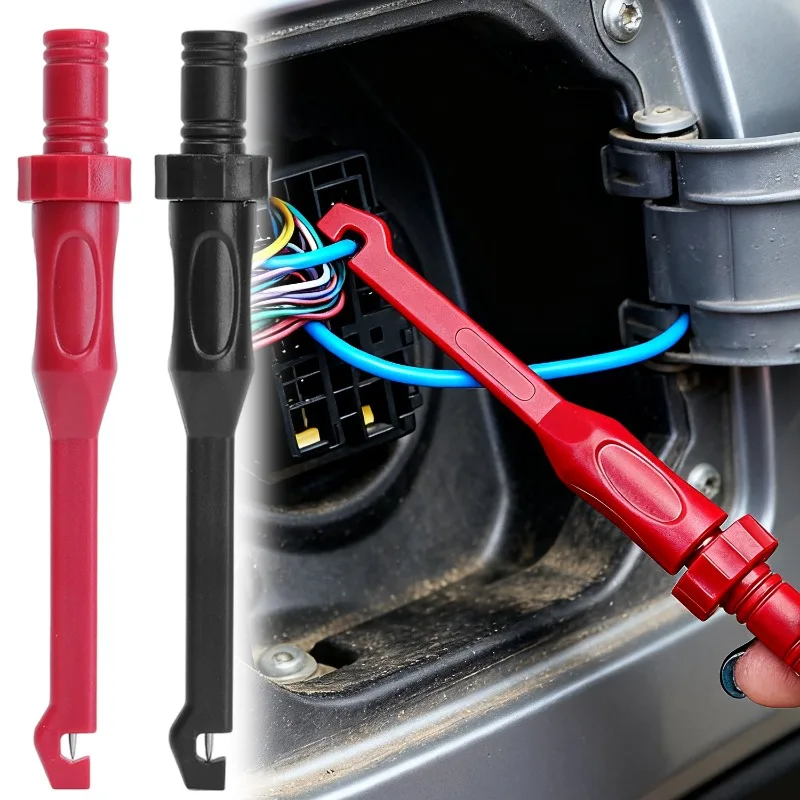 

Мультиметр, тестовый щуп, зажим-крючок, штекер типа «банан», игла для прокалывания изоляции, неразрушающий автомобильный инструмент для тестирования электрических цепей